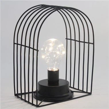 Búr peru Lantern Skreytt lampi Rafhlöðuknúið